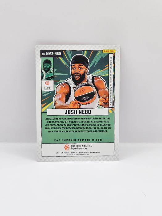 24-25 PANINI DONRUSS EUROLEAGUE JOSH NEBO ''NET MARVELS'' RED LASER 13/99