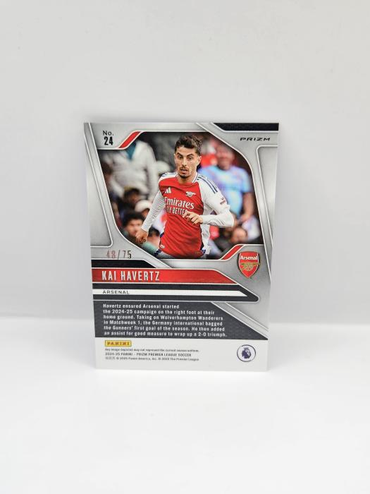 2024-25 PANINI PRIZM EPL KAI HAVERTZ BLUE CRACKED ICE 48/75