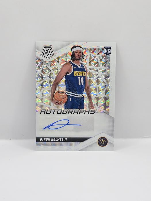 2024-25 PANINI MOSAIC DARON HOLMES WHITE ROOKIE AUTOGRAPH 09/25