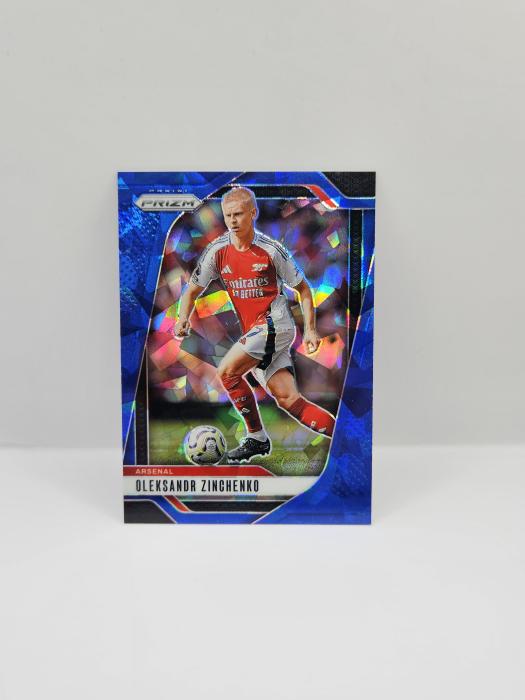 2024-25 PANINI PRIZM EPL OLEKSANDR ZICHENKO BLUE CRACKED ICE 53/75