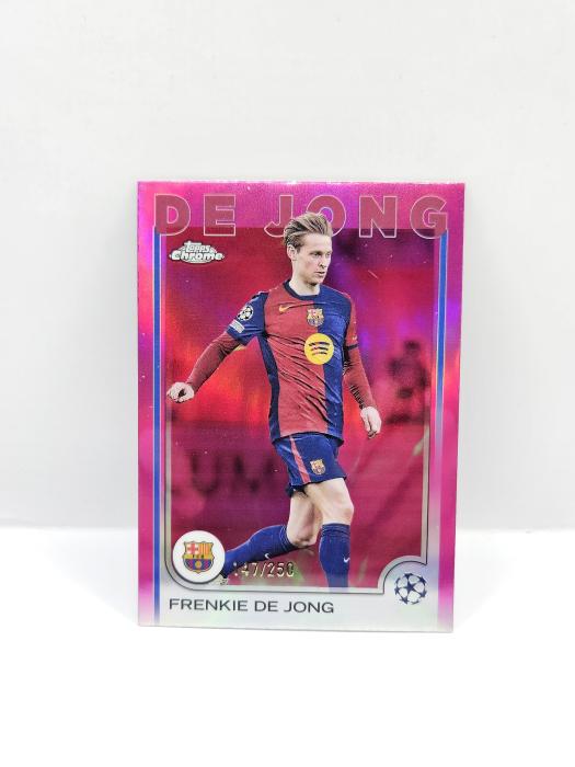 2024/25 TOPPS CHROME UEFA CLUB COMPETITIONS FRENKIE DE JONG 147/250