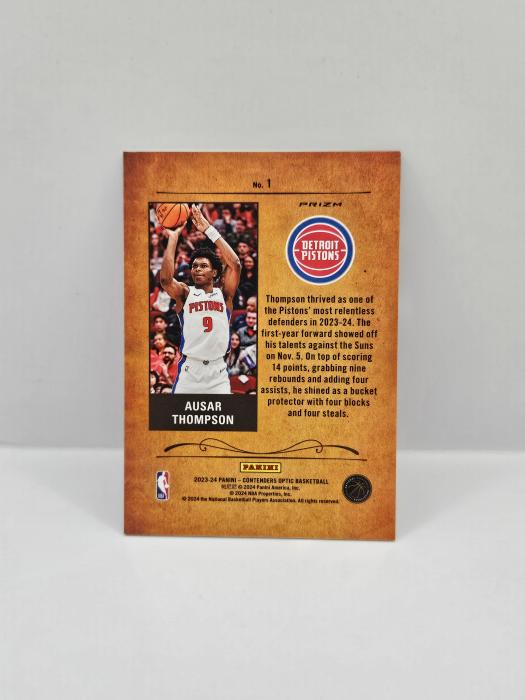 2023-24 PANINI CONTENDERS OPTIC AUSAR THOMPSON ''ROOKIE ROUND UP''