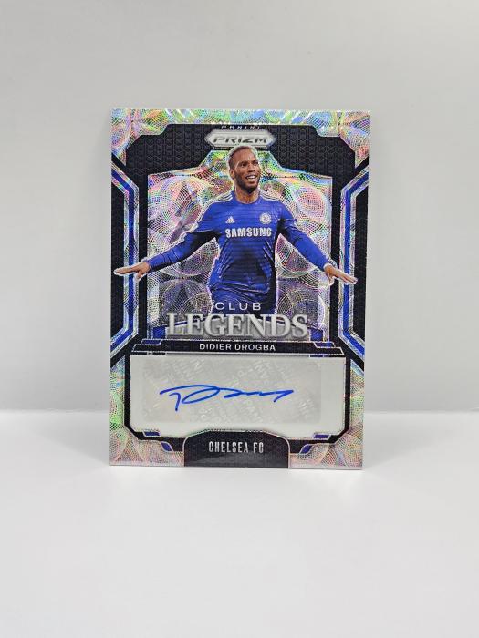 2024-25 PANINI PRIZM CHOICE DIDIER DROGBA ''CLUB LEGENDS'' SILVER SCOPE AUTOGRAPH 