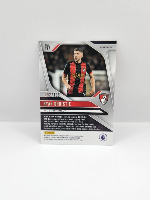2024-25 PANINI PRIZM EPL RYAN CHRISTIE RED 092/199