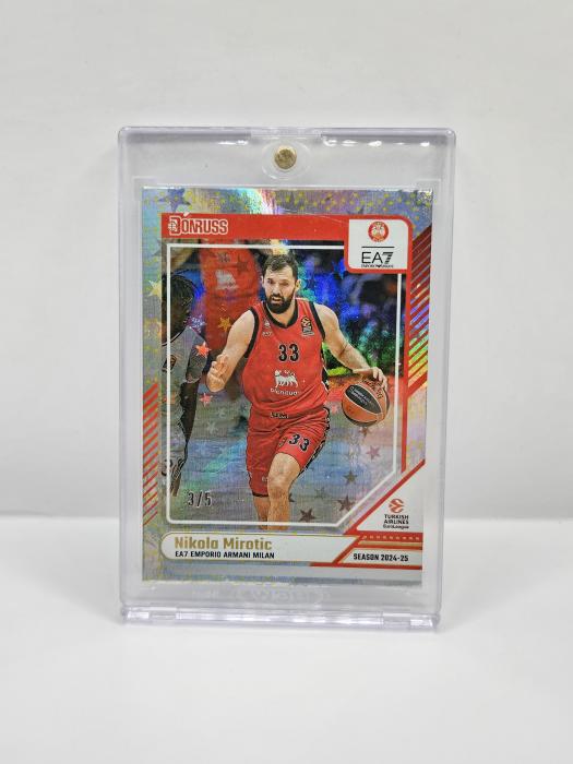 24-25 PANINI DONRUSS EUROLEAGUE NIKOLA MIROTIC ''YELLOW STAR'' 3/5