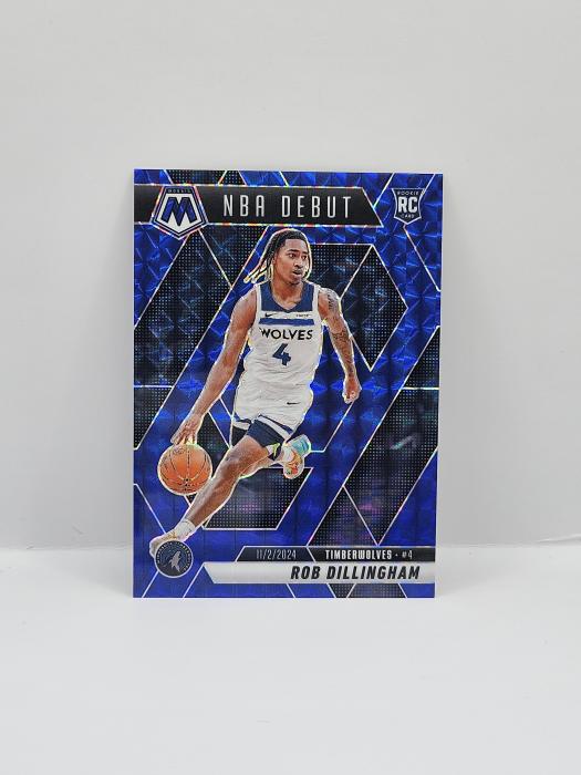 2024-25 PANINI MOSAIC ROB DILLINGHAM ''NBA DEBUT'' BLUE 108/199 ROOKIE