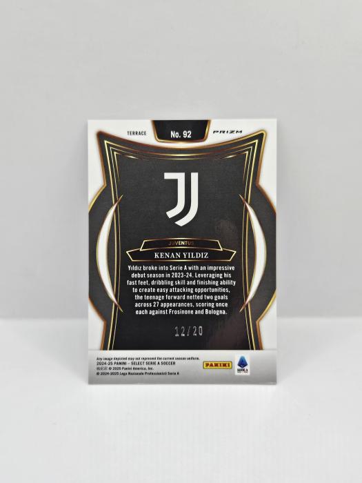 2024-25 PANINI SELECT SERIE A KENAN YILDIZ WHITE 12/20  TERRACE LEVEL