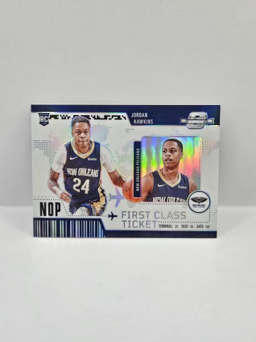 2023-24 PANINI CONTENDERS OPTIC JORDAN HAWKINS ''FIRST CLASS TICKET''
