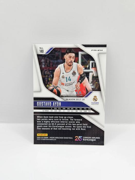 2024-25 PANINI PRIZM EUROLEAGUE GUSTAVO AYON SILVER