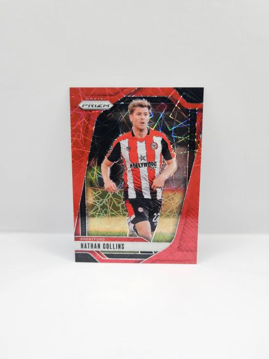 2024-25 PANINI PRIZM EPL NATHAN COLLINS RED LASER 32/49