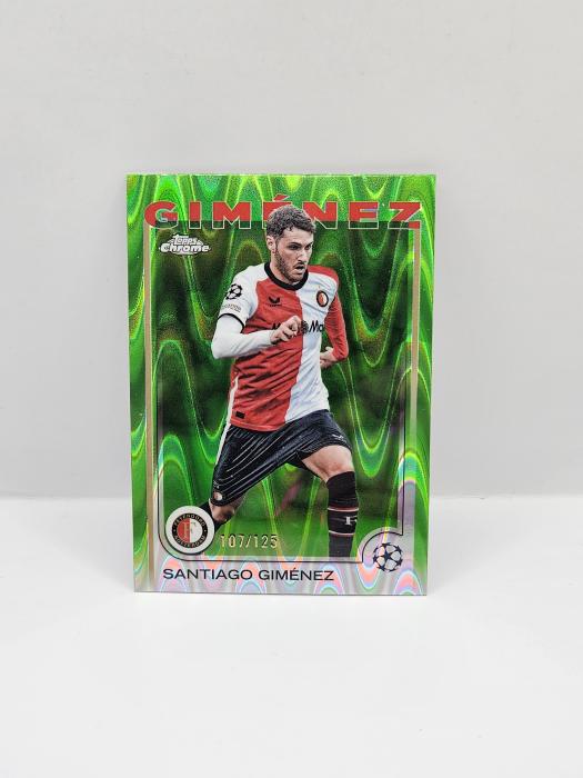 2024/25 TOPPS CHROME UEFA CLUB COMPETITIONS SANTIAGO GIMENEZ 107/125 