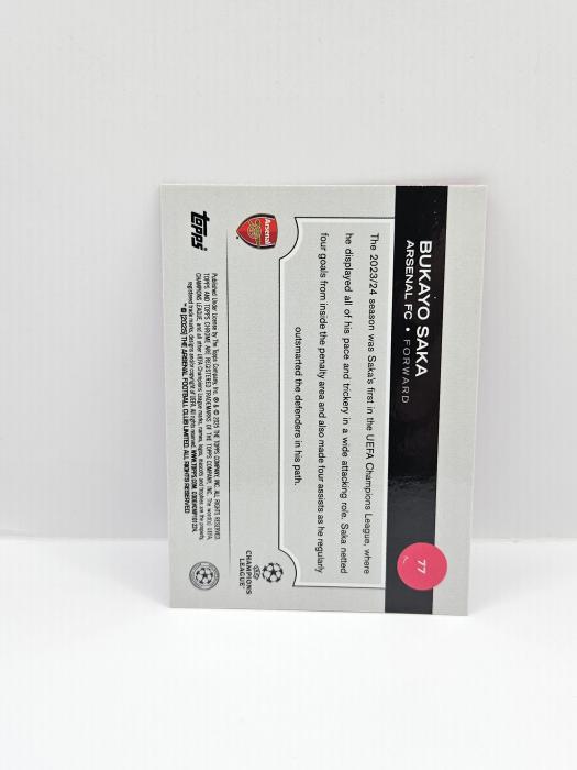 2024/25 TOPPS CHROME UEFA CLUB COMPETITIONS BUKAYO SAKA 105/250