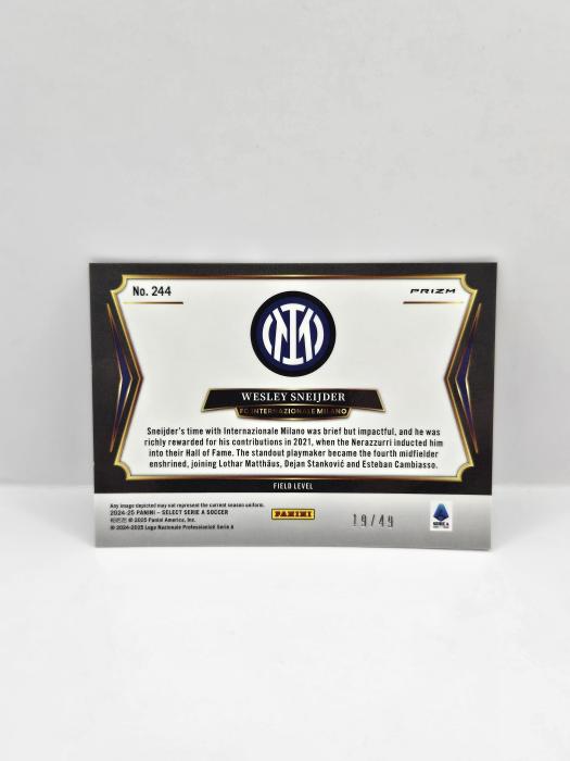 2024-25 PANINI SELECT SERIE A WESLEY SNEIJDER PURPLE FIELD LEVEL 19/49