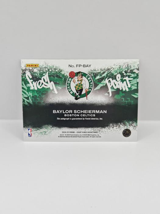 PANINI COURTKINGS BAYLOR SCHEIERMAN ''FRESH PAINT''AUTOGRAPH 27/99