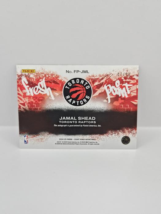 PANINI COUTKINGS JAMAL SHEAD ''FRESH PAINT'' AUTOGRAPH 47/99