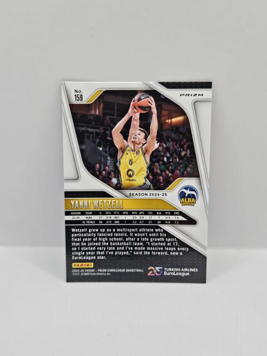 2024-25 PANINI PRIZM EUROLEAGUE YANNI WETZELL ''25TH ANNIVERSARY''