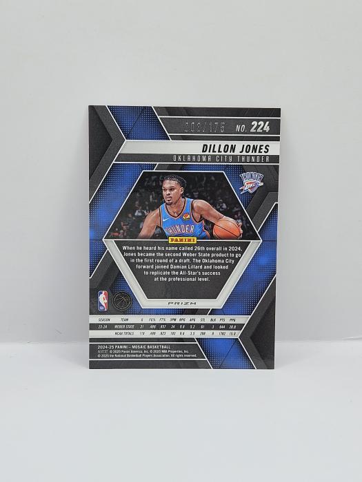 2024-25 PANINI MOSAIC DILLON JONES PINK 003/175 ROOKIE