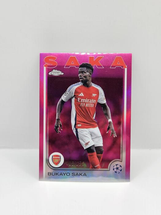 2024/25 TOPPS CHROME UEFA CLUB COMPETITIONS BUKAYO SAKA 105/250