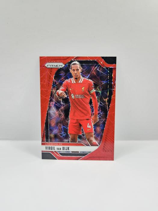 2024-25 PANINI PRIZM EPL VIRGIL VAN DIJK RED LASER 45/49