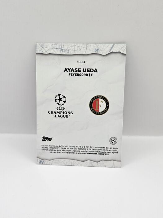 2024/25 TOPPS CHROME UEFA CLUB COMPETITIONS AYASE UEDA ''FINAL DESTINATION'' 22/99