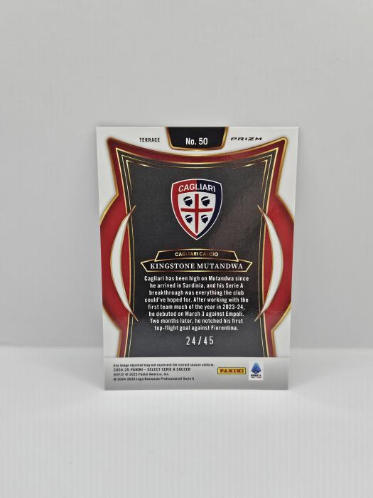 2024-25 PANINI SELECT SERIE A KINGSTONE MUTANDWA BRONZE CHECKER TERRACE 24/45 ROOKIE 
