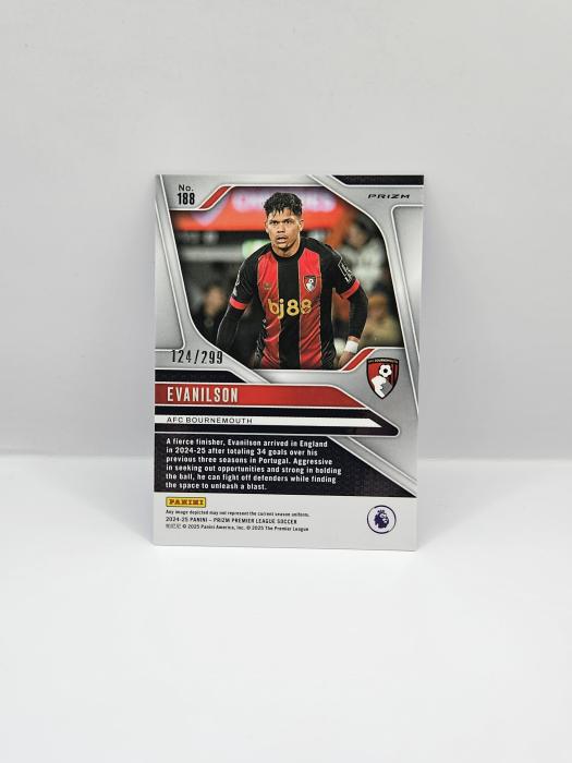 2024-25 PANINI PRIZM EPL EVANILSON BLUE 124/299