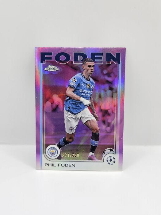 2024/25 TOPPS CHROME UEFA CLUB COMPETITIONS PHIL FODEN 271/299