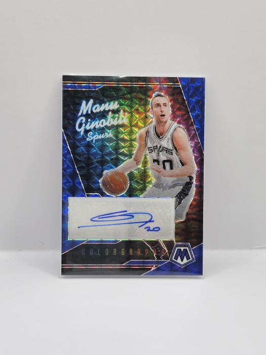 2024-25 PANINI MOSAIC MANU GINOBILI ''COLORGRAPHS'' AUTOOGRAPH 34/35