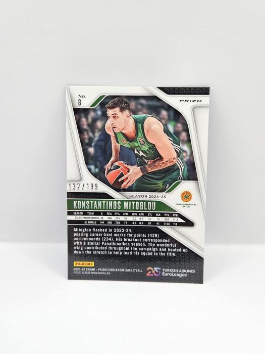 2024-25 PANINI PRIZM EUROLEAGUE KOSTANTINOS MITOGLOU BLUE 132/199