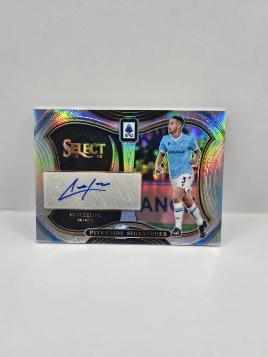 2024-25 PANINI SELECT SERIE A LUIZ FELIPE ''PITCHSIDE SIGNATURES'' PRIZM 