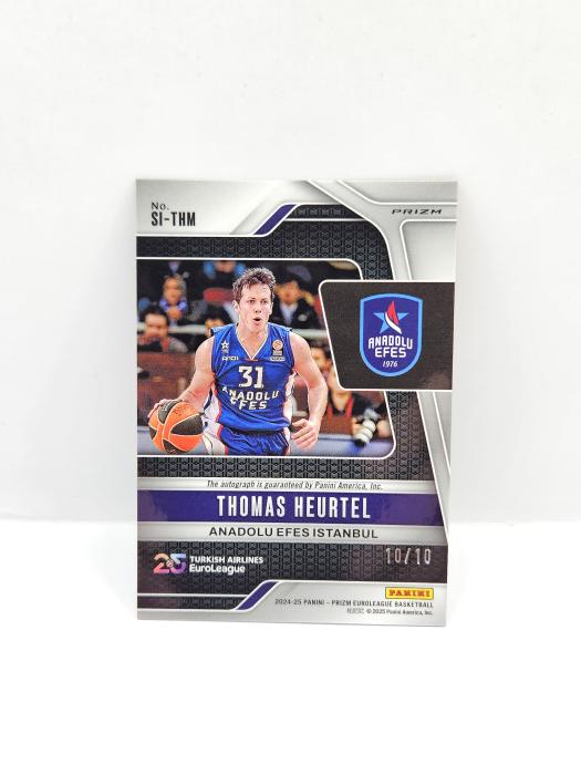 2024-25 PANINI PRIZM EUROLEAGUE THOMAS HEURTEL GOLD SHIMMER AUTOGRAPH 10/10