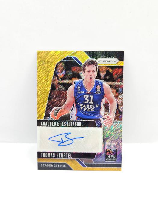 2024-25 PANINI PRIZM EUROLEAGUE THOMAS HEURTEL GOLD SHIMMER AUTOGRAPH 10/10