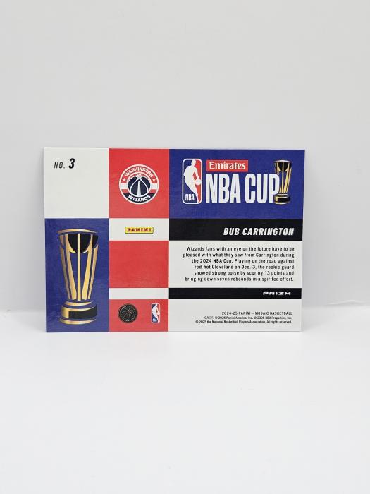 2024-25 PANINI MOSAIC BASKETBALL BUB CARRINGTON ''NBA CUP''