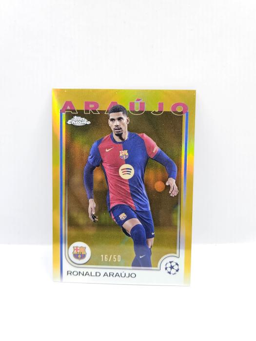 2024/25 TOPPS CHROME UEFA CLUB COMPETITIONS RONALD ARAUJO 16/50