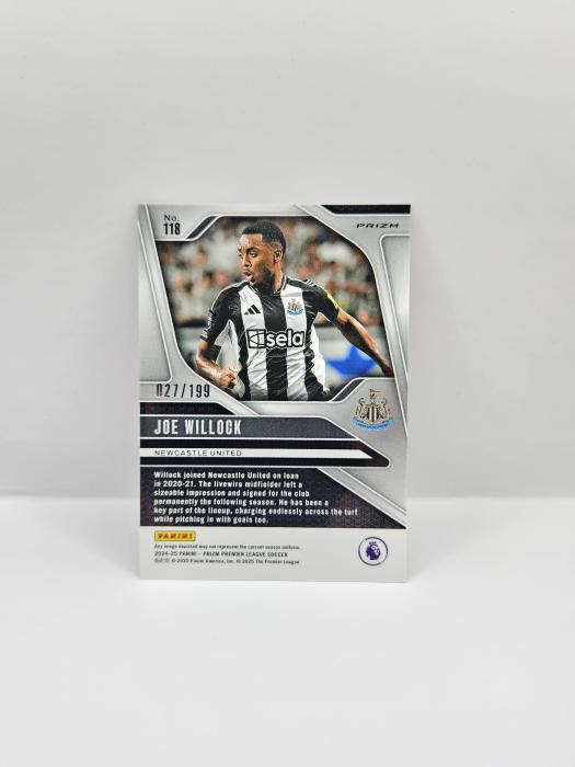 2024-25 PANINI PRIZM EPL JOE WILLOCK  RED 027/199