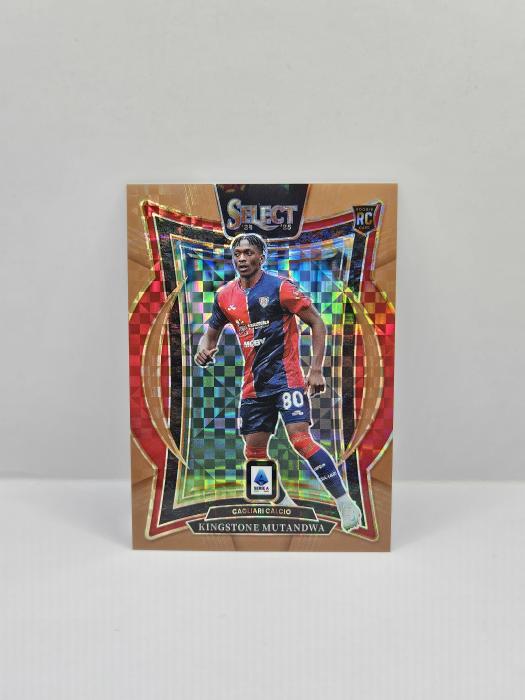 2024-25 PANINI SELECT SERIE A KINGSTONE MUTANDWA BRONZE CHECKER TERRACE 24/45 ROOKIE 