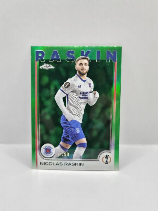 2024/25 TOPPS CHROME UEFA CLUB COMPETITIONS NICOLAS RASKIN 11/99