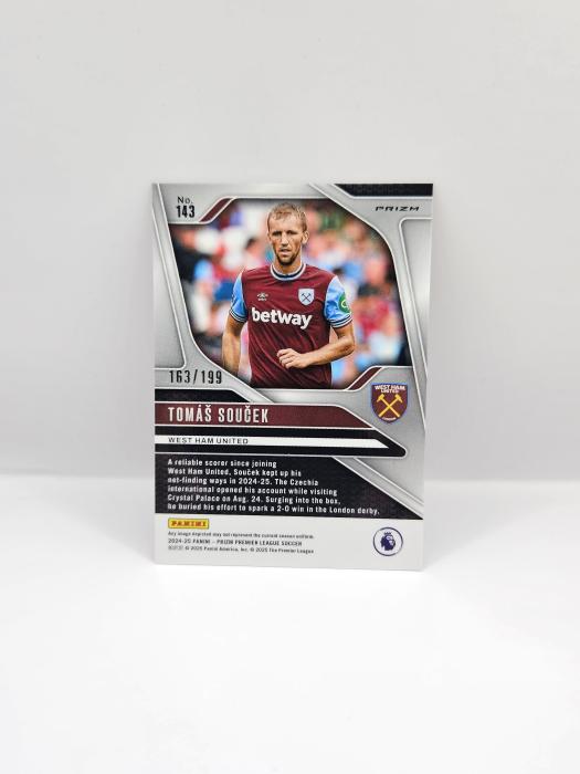 2024-25 PANINI PRIZM EPL TOMAS SOUCEK RED 163/199