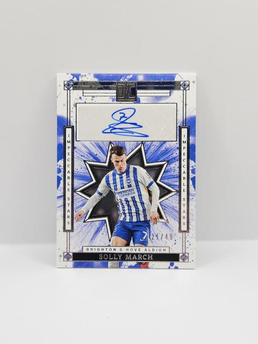 2024-25 PANINI IMPECCABLE EPL SOLLY MARCH ''IMPECCABLE STARS'' AUTOGRAPH 21/49