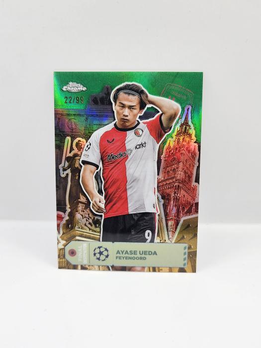2024/25 TOPPS CHROME UEFA CLUB COMPETITIONS AYASE UEDA ''FINAL DESTINATION'' 22/99