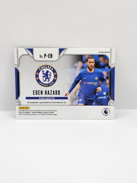 2024-25 PANINI PRIZM CHOICE EDEN HAZARD ''PENMANSHIP SIGNATURES'' SILVER SCOPE AUTOGRAPH