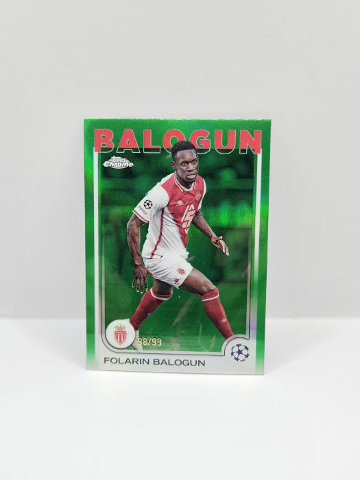 2024/25 TOPPS CHROME UEFA CLUB COMPETITIONS FOLARIN BALOGUN 98/99