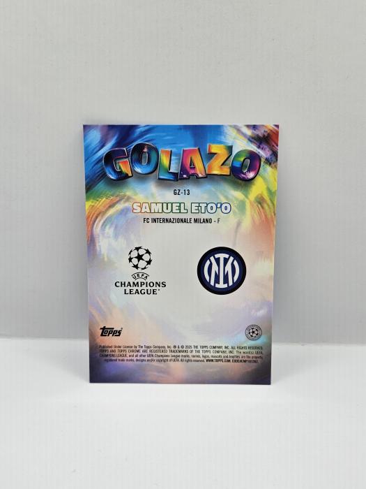 2024/25 TOPPS CHROME UEFA CLUB COMPETITIONS SAMUEL ETO'O ''GOLAZO'' 040/150