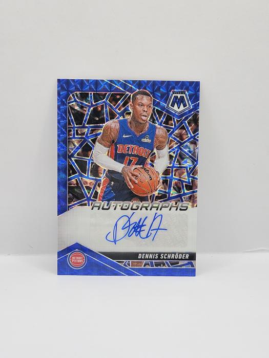 2024-25 PANINI MOSAIC DENNIS SCHROEDER BLUE MOSAIC AUTOGRAPH 26/49