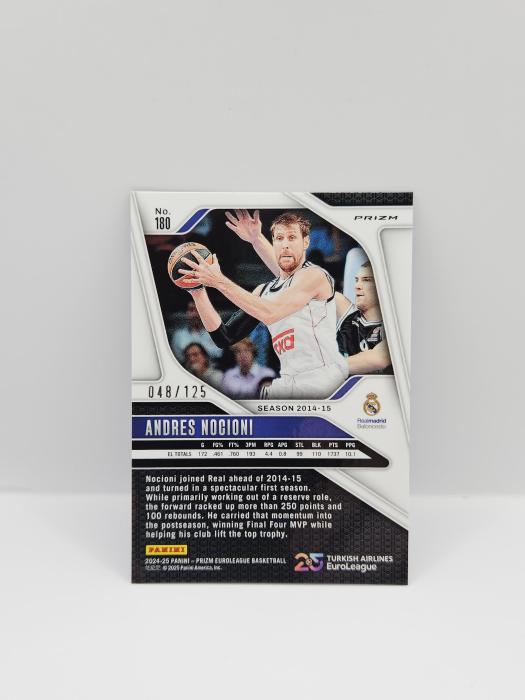 2024-25 PANINI PRIZM EUROLEAGUE ANDRES NOCIONI BLUE CRACKED ICE 048/125