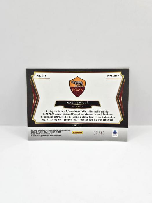 2024-25 PANINI SELECT SERIE A MATIAS SOULE BRONZE CHECKER FIELD LEVEL 37/45