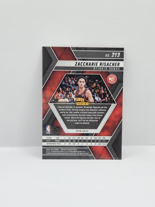 2024-25 PANINI MOSAIC ZACCHARIE RISACHER RED ROOKIE