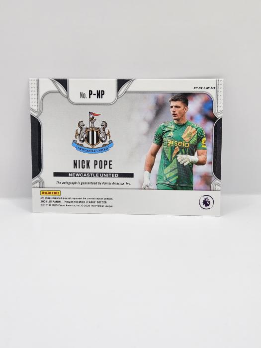 2024-25 PANINI PRIZM CHOICE NICK POPE ''PENMANSHIP SIGNATURES'' SILVER SCOPE AUTOGRAPH