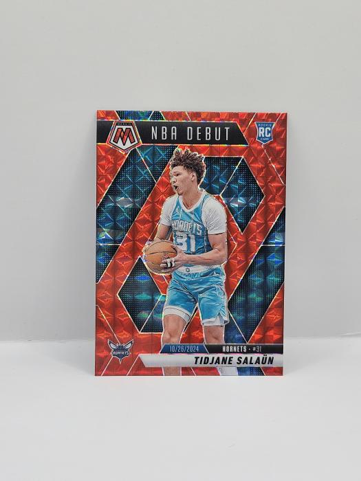 2024-25 PANINI MOSAIC TIDJANE SALAUN ''NBA DEBUT'' RED ROOKIE