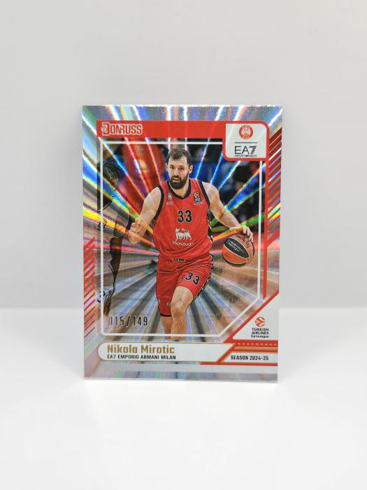 24-25 PANINI DONRUSS EUROLEAGUE NIKOLA MIROTIC SILVER LASER 015/149